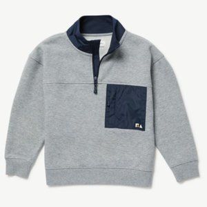 Free Assembly Boys Mock Neck Quarter Zip - Size 14-16
